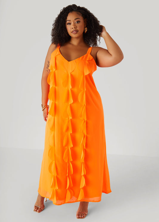 Appliqued Maxi Dress